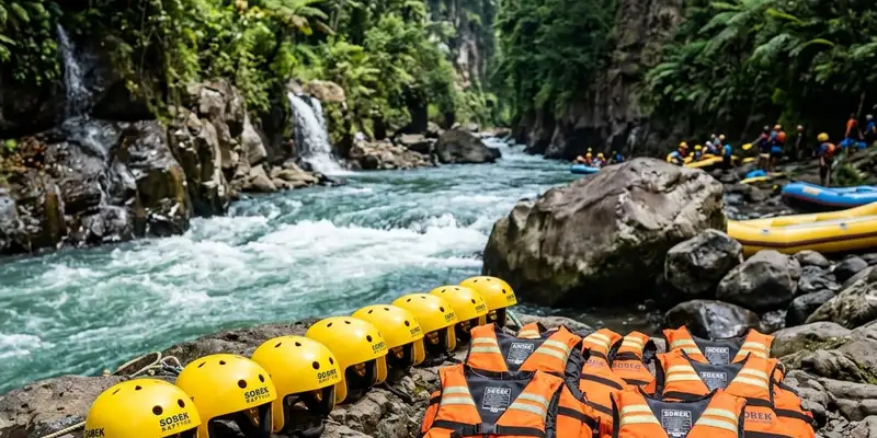 Kesiapan perlengkapan standar keselamatan saat river rafting
