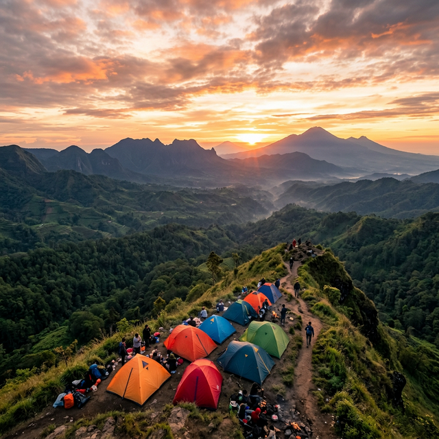 Pemandangan Batu Sunrise Camp