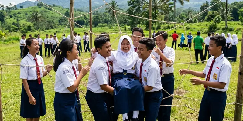 Kegiatan MPLS outbound bagi siswa baru yang interaktif dan edukatif